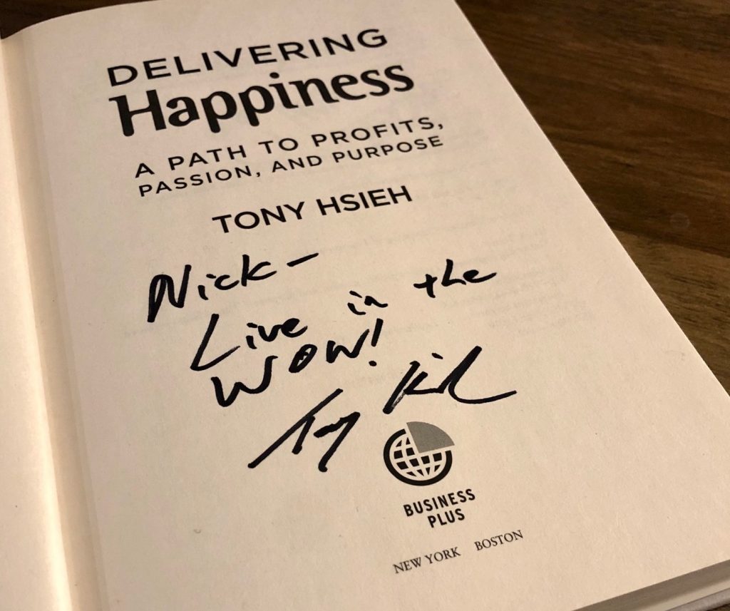 tony hsieh delivering happiness